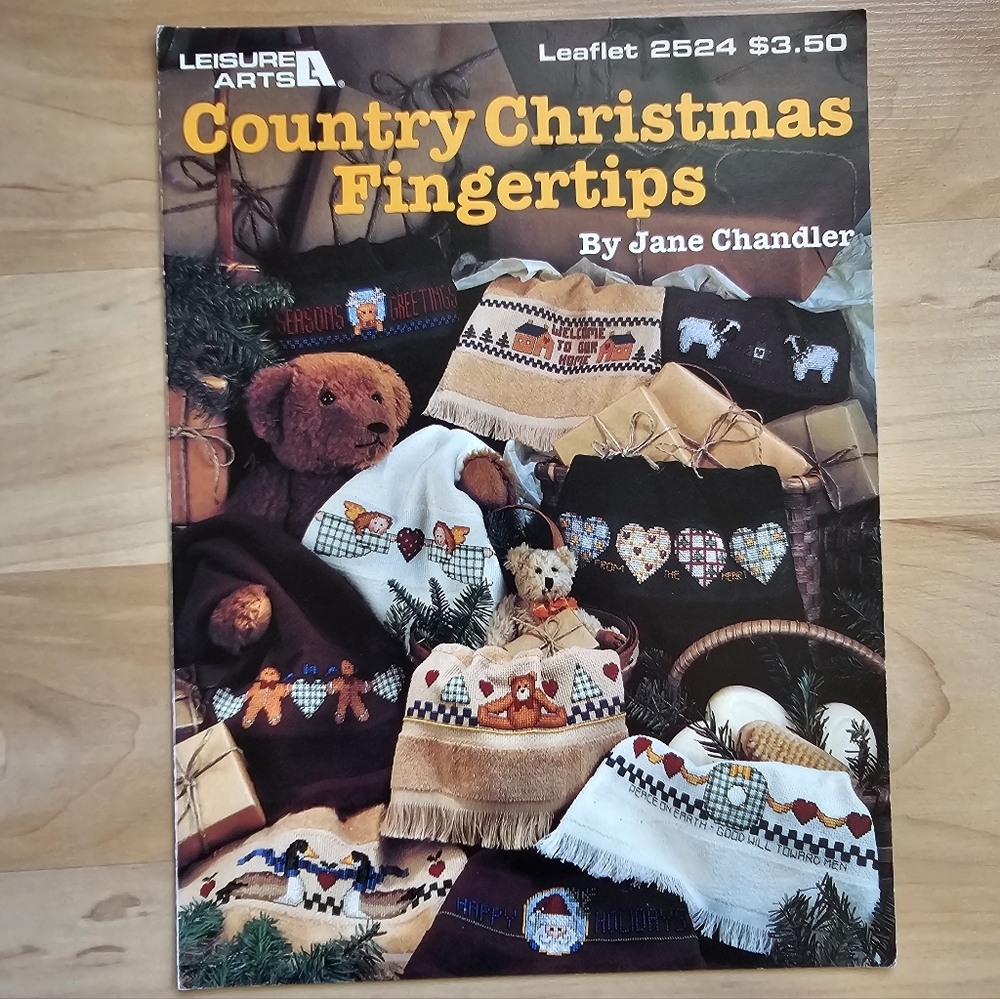 Leaflet Cross Stitch Leisure Arts "Country Christmas Fingertips"